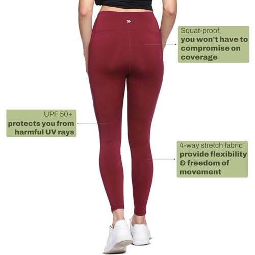 Image of JOLGER Women's High-Waisted Yoga & Workout Tights - Ultra-Stretch Fabric with Breathable Mesh Panels, Moisture-Wicking Leggings for Yoga, Pilates, Running, and Gym Training. Performance Activewear.