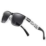 Gran experiencia de uso: Nuestras gafas de sol polarizadas no solo tienen el estilo clásico popular, sino que también tienen el diseño humanizado. Se adapta perfectamente a la piel de la oreja y la cabeza. Y hazlo más cómodo cuando lleves nuestras gafas de sol.