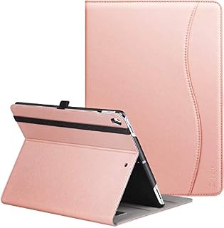 ZtotopCase Case for iPad Air 10.5" 2019 (3rd Generation) & iPad Pro 10.5 2017,PU Leather Business Folio Cover,with Stand,Pocket and Auto Wake/Sleep Function,Multi-angle,Rose