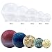 Funshowcase Sphere Round Silicone Mold for Resin Epoxy, Jewelry Making, Candle Wax, Homemade Soap, Bath Bomb 5-Piece Set