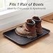 Kingrol 4-Pack Boot Trays for Entryway & Beyond, 16.5 x 12.6 Inch Durable Shoe Drip Tray with Raised Lip, Multi-Purpose for Muddy Shoes, Pet Bowls, Cleaning Supplies