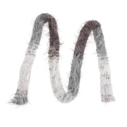 Faux Fur Long Scarf for Winter Stylish Soft Furry Wrap Tassel Design Narrow Plush Neck Warmer for Women Accessory for Weddings and Cold Weather
