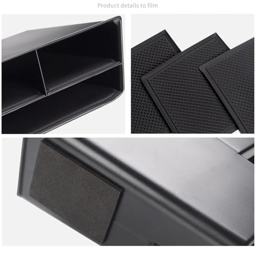 Boîte de rangement de console centrale antidérapante pour VW POLO Plus