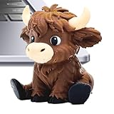 Présent festif mémorable: Une figurine de vache highland qui transmet des vœux chaleureux, offrant un choix pratique mais sentimental pour les cadeaux festifs, garantissant que votre geste reste précieux et inoubliable, parfait pour commémorer des moments significatifs et répandre la pendant les saisons de fêtes ou les rassemblements familiaux