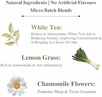 Sancha Chamomile White Tea | 25g Loose Leaf | Silver Needle White Tea with Chamomile Blossoms | Floral & Smooth