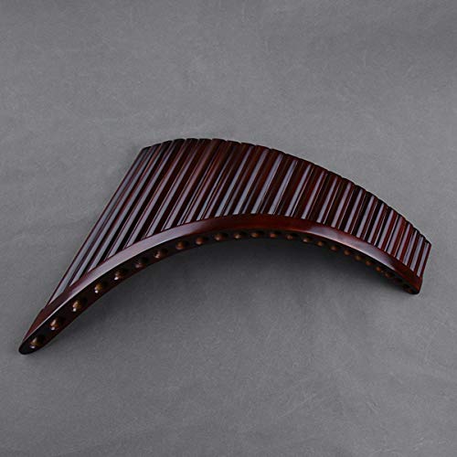 25 Pipes G Key Natural Bamboo Pan Flute Chinese Traditional Musical Instrument Brown Pan Pipes Easy To Learn With Black Case (Right-Hand Pan Flute With Box) #TOP4