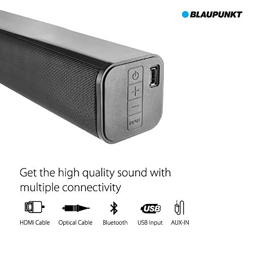 Image of Blaupunkt Germany's SBW-03 160 Watt 2.1 Channel Wireless Bluetooth Soundbar with Dolby (Black)