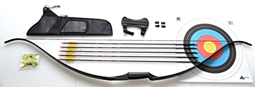 Recurvebogen Rolan Bogen Sportbogen Set mit 5 Carbonpfeilen 26 lbs