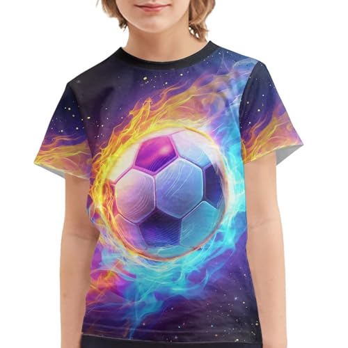Image of JEOCODY Boys Girls Graphic Tees Funny 3D Printed Short Sleeve T-Shirts 3-16T