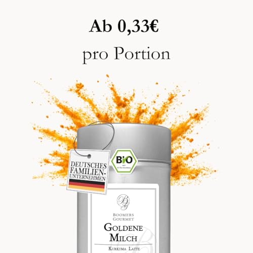 Goldene Milch Pulver von Boomers Gourmet – Bio Kurkuma Latte