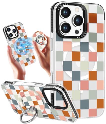 Coque iPhone 16 Pro Max transparente MagSafe avec béquille de protection antichoc fille