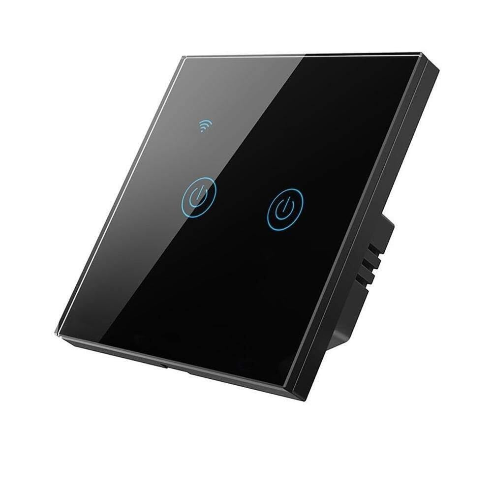 Interruptor táctil para panel de iluminación, WiFi Touch Switch 220-240V 2/3/4 Ruta APP Conexión de sincronización remota Protección contra fallas energía