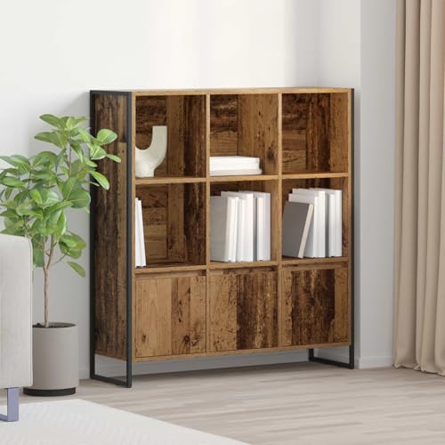 Generico Armario para libros 2 unidades madera vieja 99,5 x 30 x 108 cm, estantería, 3403026