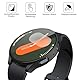 Misxi 2 Stück Hard PC Schutzhülle Hülle Kompatibel mit Samsung Galaxy Watch 7 40mm, Anti-Rutsch Ultra-dünne Kratzfeste Schutz Displayschutzfolie mit Gehärtetem Glas für Galaxy Watch 7, Schwarz