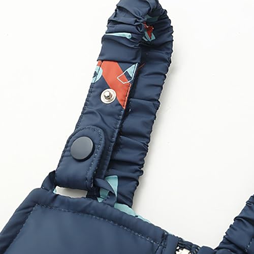 Toddler Snowsuit for Girls Boys Baby Winter Ski Jacket Set Kids Dinosaur Puffer Jacket Snow 𝐁ib Pants Ski Suits Outfit4