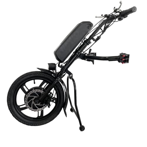 CHAOZHU 16inch 36V 250W/350W/500W Electric Handcycle Wheelchair Tractor Conversion Kits with 36V 10.4AH/13.2/14/17.5 AH Lithium Battery… (36V 350W, 36V 13.2AH)