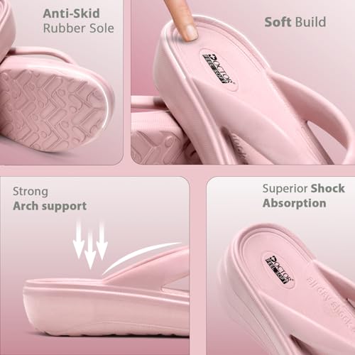 Image of Women Comfortable Thong Slippers with Cushioned Footbed, Lightweight Everyday Wear Slippers for Indoor and Outdoor Use, Soft Strap Casual Flip Flops