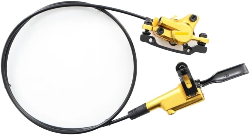 TESNO Bike Hydraulic Disc Brake 2 Piston MTB parts Bicycle Accessories 160mm Rotor Caliper Front Rear 1000/1800mm oil Brake Set(Left front)