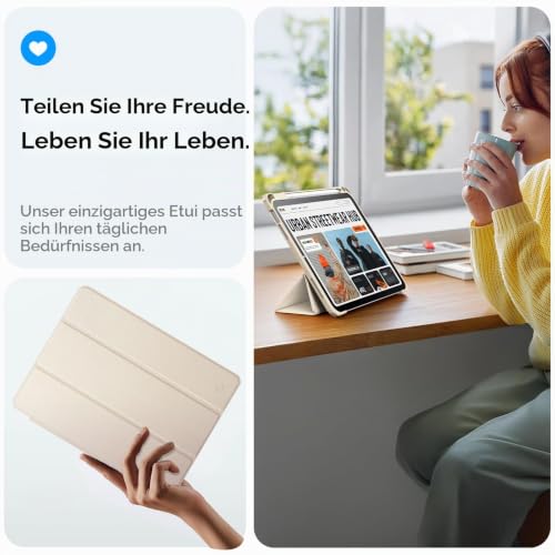 Fintie Hybrid Hülle für iPad 10. Generation 2022 (10.9 Zoll) mit Stifthalter - Stoßfeste Schutzhülle mit transparenter Hartschale auf der… – Ansicht 5