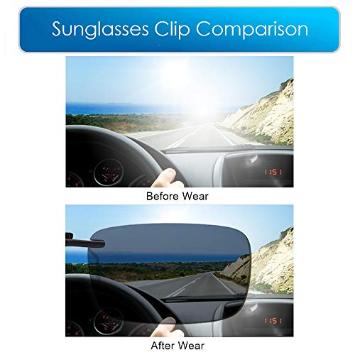 Image of LUFF Polarized /Night Vision Clip on Sunglasses /Myopia Glasses for Driving Black-Yellow