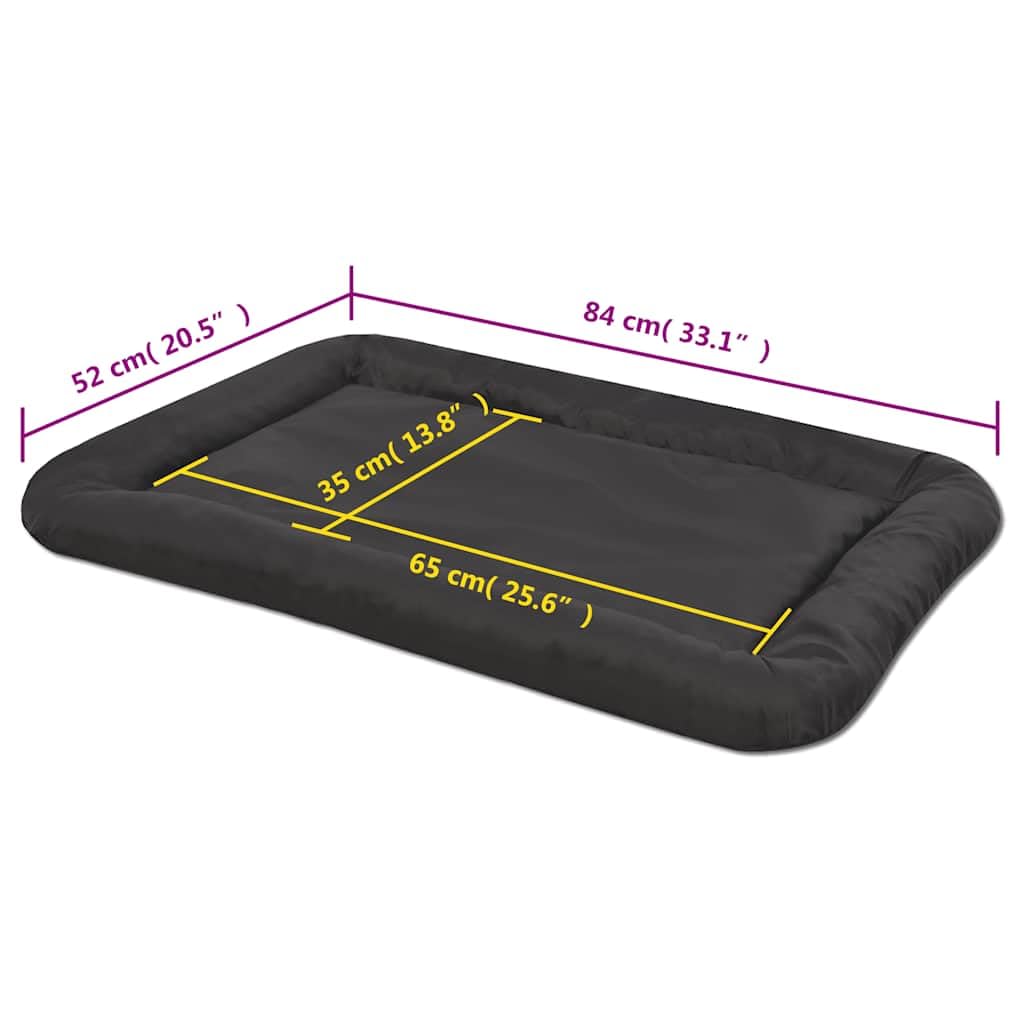 Cama para perros tamaño XL negro, tela Oxford impermeable con revestimiento de poliuretano, parte inferior antideslizante, lavable, cómodo cojín para perros para interiores, exteriores