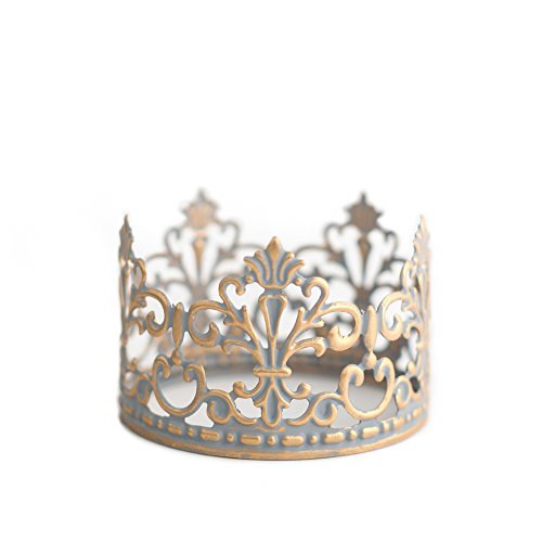 Gold Crown Cake Topper, Gold and Silver, Mini Crown Wedding Cake Top, Princess Crown - The Queen of Crowns - Baby Jane (gold)