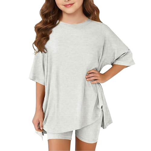 Ensemble d'été fille en coton lin pour les journées de loisirs