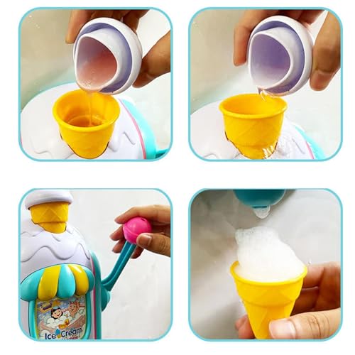 Fábrica de pompas de helado para niños que lloran en la ducha 5