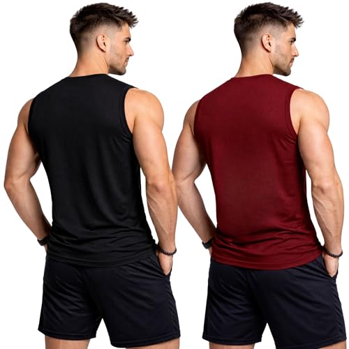 Image of 3Colours RGB Fitness Designer Gym Stringer Vest, Gym Vest, Racer Y Back, Sports Tank Tops, Sando for Men C Cut-3 Logo