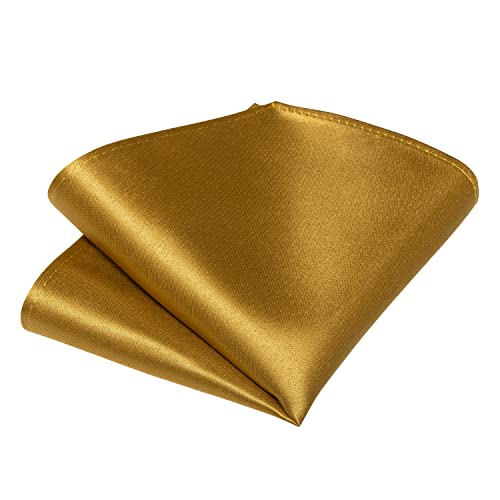 Image of DiBanGu Solid Color Bow Ties for Men Formal Satin Self Tied Bowtie with Lapel Pin Pocket Square Cufflinks for Wedding Party