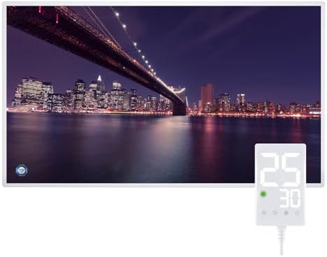 Bild 8 - Infrarotheizung Bild 800W, 1-3 Min auf Betriebstemperatur bis 120 Grad - Geeignet für Schlafzimmer, Büro, Küche, Badezimmer - mit Touch-Thermostat - Strand