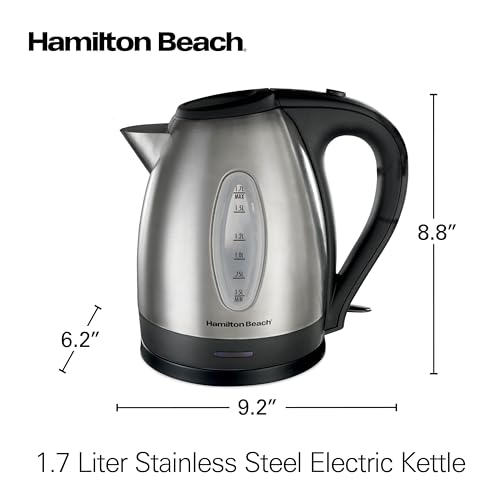 Hamilton Beach 1.7 Liter Electric Tea Kettle, Water Boiler & Heater - image 8
