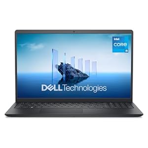 Dell 15 PC Portable DC15250 15,6" FHD (1920 x 1080) 120 Hz, Processeur Intel Core i5-1334U, Graphiques Intel UHD, 16 Go RAM, 512 Go SSD, Windows 11 Home, Clavier AZERTY - Noir Carbone