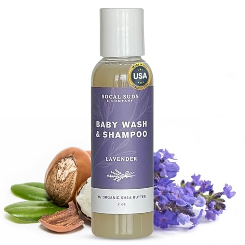 SoCal Suds & Company 2oz Shea Organic Baby Wash & Shampoo- Lavender