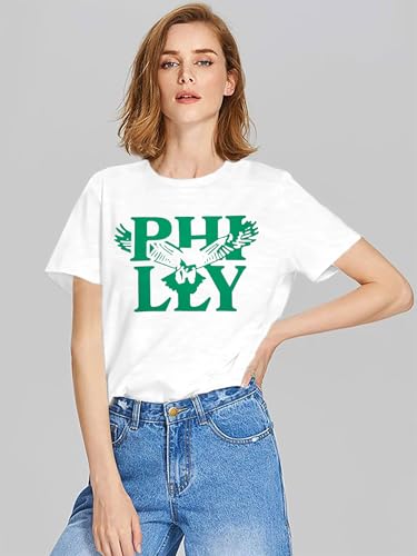 Football Shirt for Women Sunday Funday T Shirt Game Day Tee Cute Print Crewneck Tee2