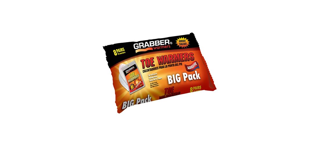 Grabber Toe Warmers - 8 Pack