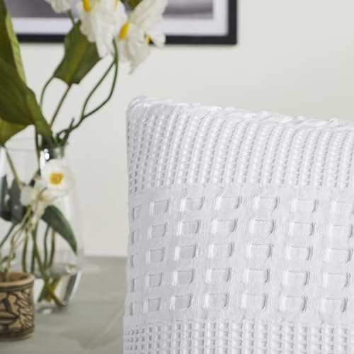 VHC-Brands-Waffle-Weave-White-Euro-Sham-Set-of-2-26×26-Decorative-Throw-Pillow-CoversShams-Boho-Farmhouse-Bedroom-Decor VHC Brands Waffle Weave White Euro Sham Set of 2 26×26 Decorative Throw Pillow CoversShams Boho Farmhouse Bedroom Decor