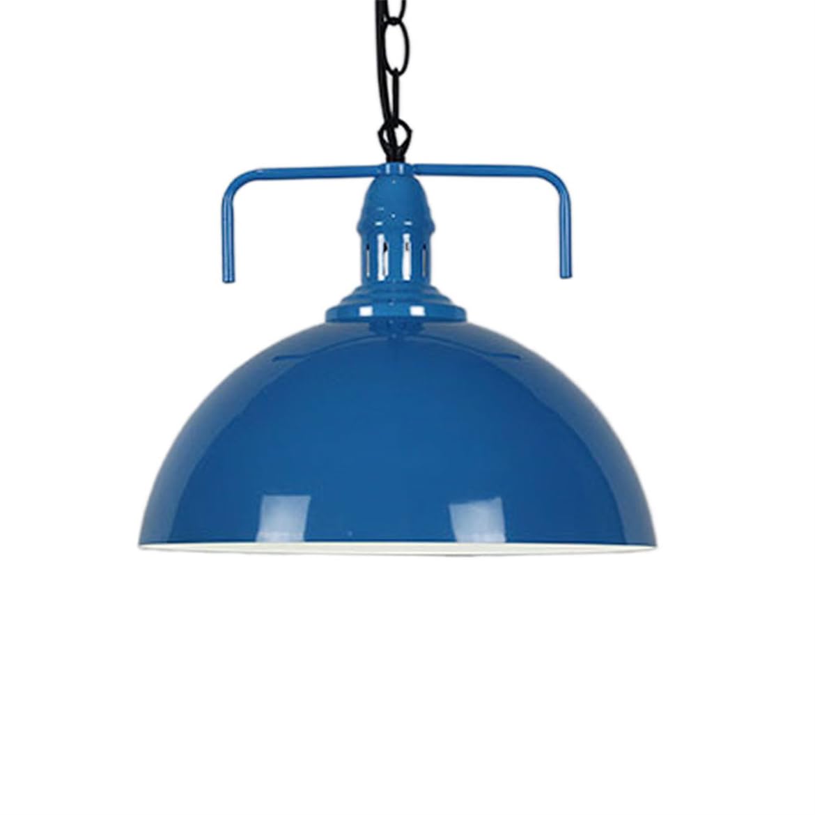 YGZPALH American Industrial Pendant Light with Chain - Hotel Hanging Lamp Black Mid Century Farmhouse Barn Ceiling Light with Aluminum Shade for Warehouse Staircase Entryway Stairway Basement 1-Pack