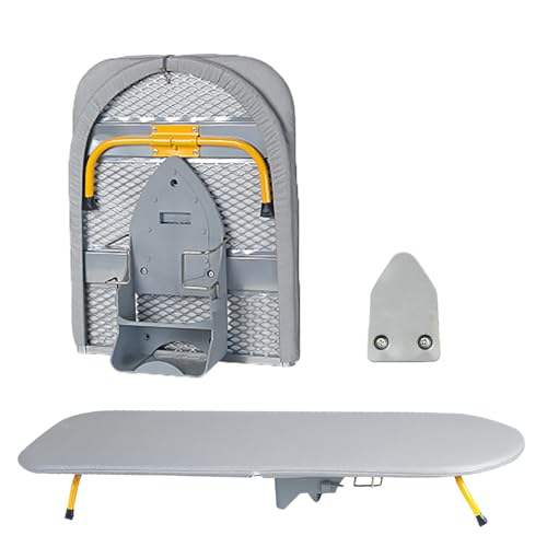 NEWFUN Tabla de Planchar Plegable, Pequeña, Patas de Mesa Plegables para Ahorrar Espacio, Compacta con Soporte para