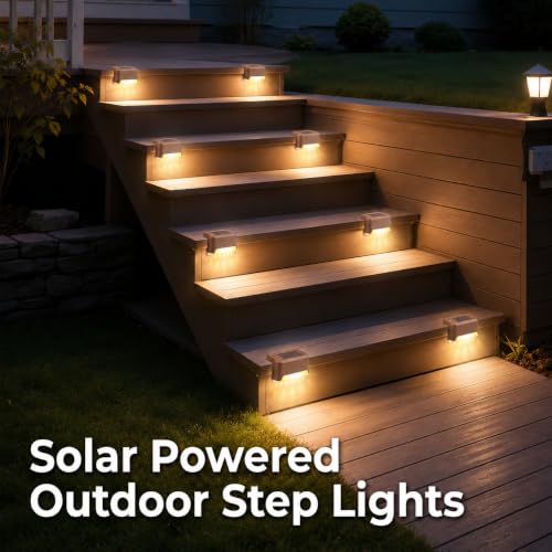 Add EMBOX Solar Light Outdoor Home Garden Waterproof Stair Deck Pool - Image 7
