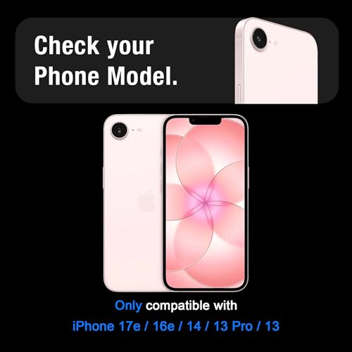 Image of Supershieldz (2 Pack) True 4-way 360 Privacy Tempered Glass Screen Protector Guard for iPhone 17e / 16e / 14 /13 Pro / 13