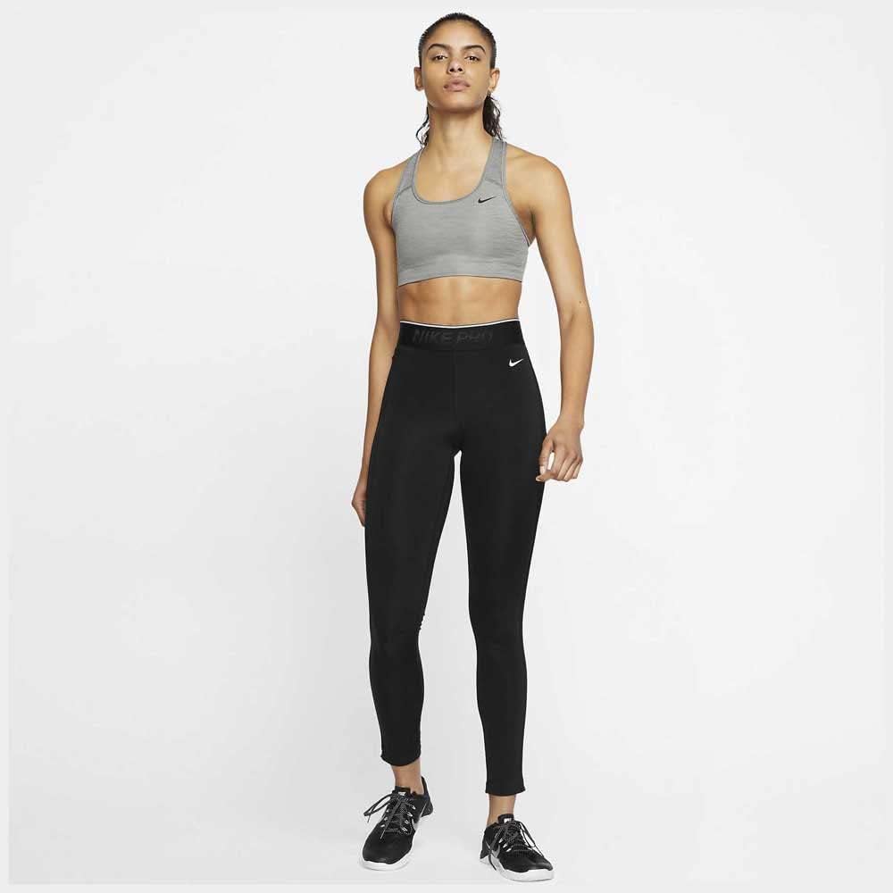 Nike Women's Nike Medium Support Non Padded Sports Bra, Smoke Grey/Pure/(Black), X-Small