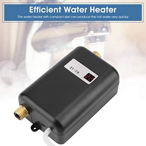 Tankless Water Heater, 110V 3000W Portable Mini Instant Electric Hot Water Heater System With Lcd Digital Display For Household Indoor Bathroom Kitchen Washing #TOP2