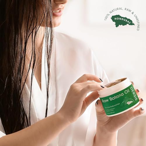 Image of Dersie Batana Oil Ritual Set - 100% Raw Batana Paste & 100% Pure Liquid Oil Duo - Weekly Deep Care + Daily Leave-In for Dry, Damaged, High Porosity Hair