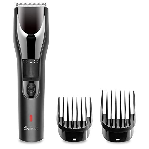 SURKER Rechargeable Hair Clipper Beard Trimmer Hair Trimmer for Men Precision Kit Wireless