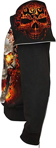 Skull Blast Split Zip Hoody veste pour vos soirées metal - 5