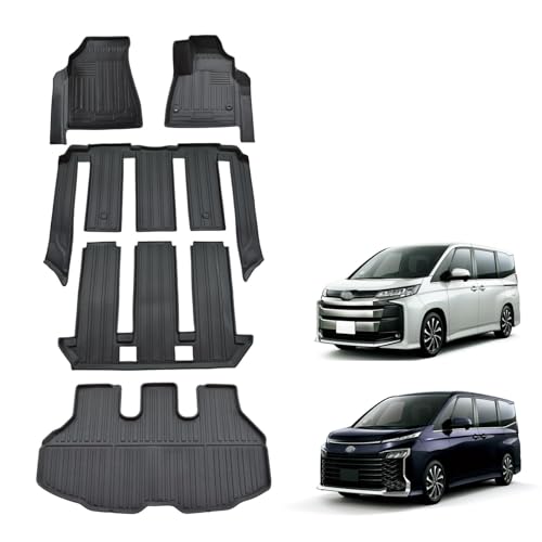 トヨタ 新型 ヴォクシーノア 90系 フロアマット ラゲッジマット 7人乗り ハイブリッド/ガソリン車専用設計 環境に優しいTPE素材 使用 マット 滑り防止 防水 耐摩耗 お手入れ簡単 VOXY NOAH 90系 ヴォクシー ノア 3Dフロアマット 防水