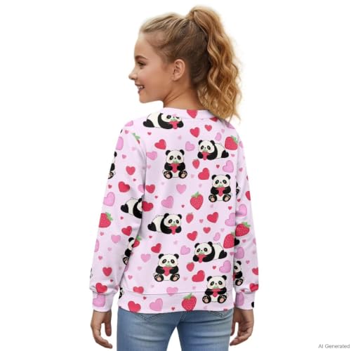 Image of Girls Cardigans Sweater Long Sleeve Crew Neck Button Down Sweaters School Outerwear for Kids Fall Winter Tops