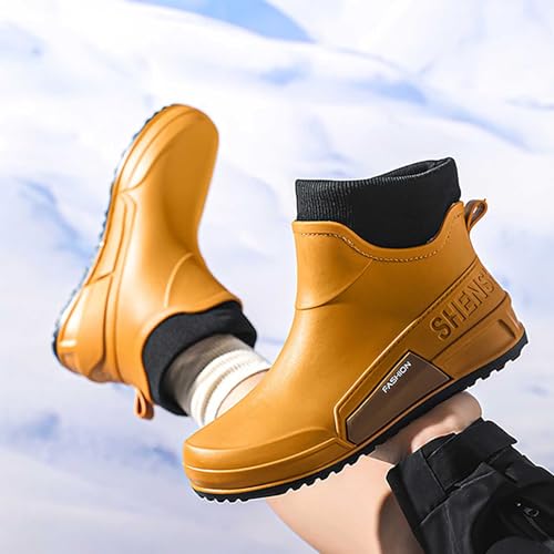 Bottes en caoutchouc à enfiler imperméables cheville - 4