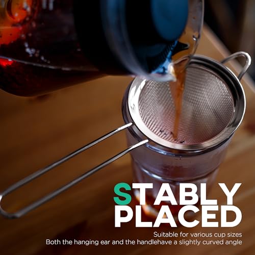 Homestia 304 Stainless Steel Fine Mesh Strainer, Sieve Sifter For Tea, Food by Homestia - Used condition - Image 6